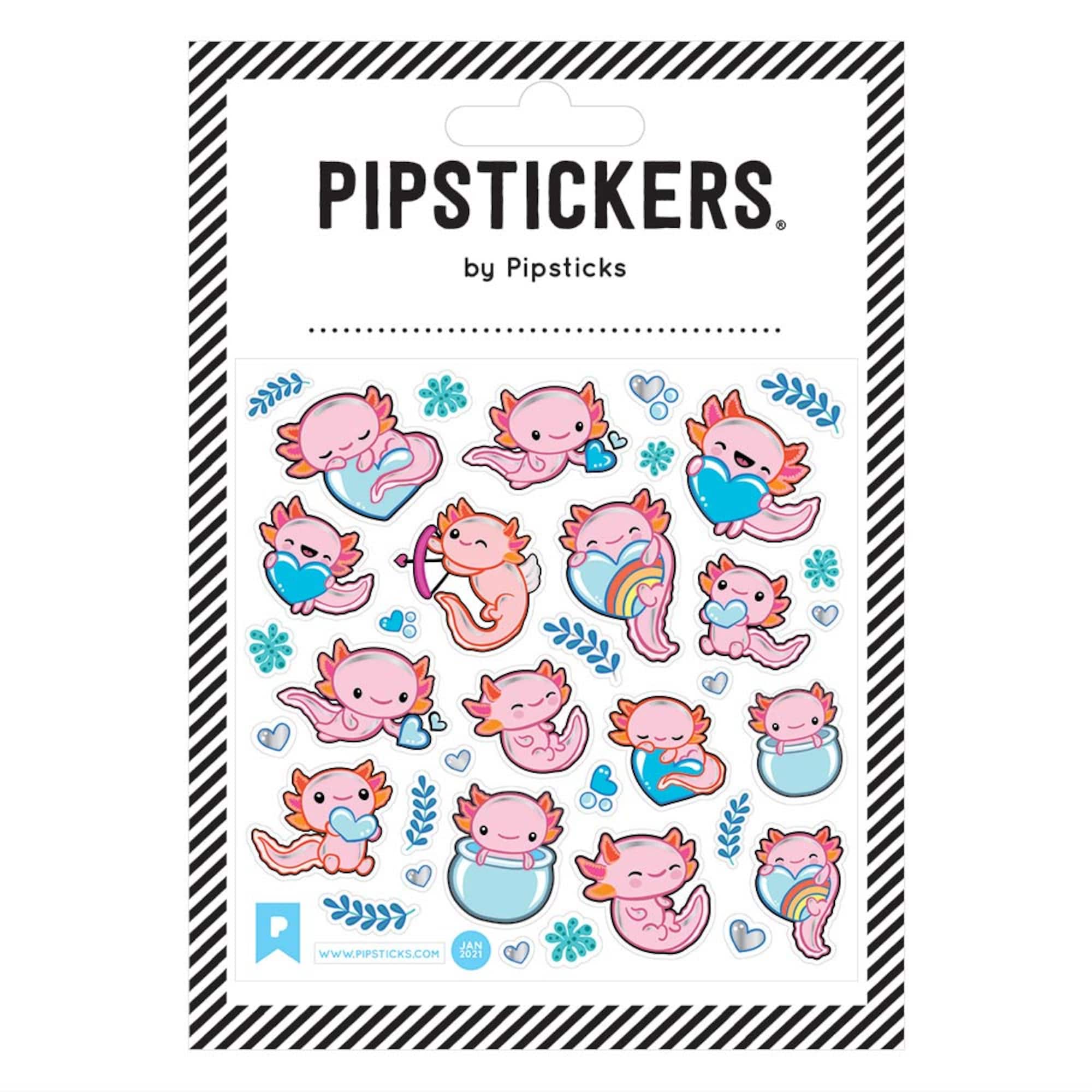 Pipstickers® Axolotl Fun Stickers